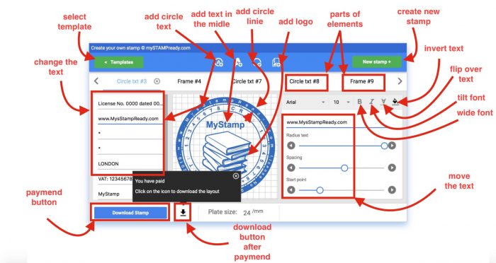the stamp maker online 