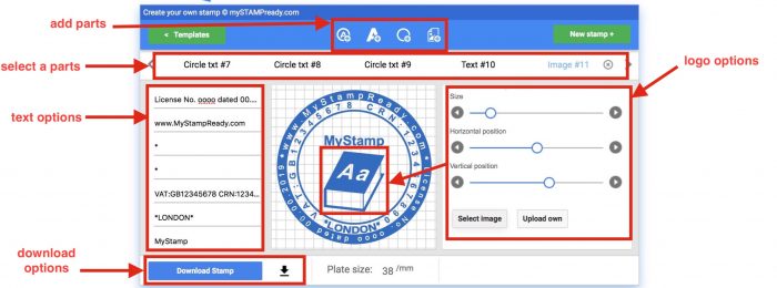 create your logo stamp