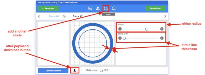 create round stamp