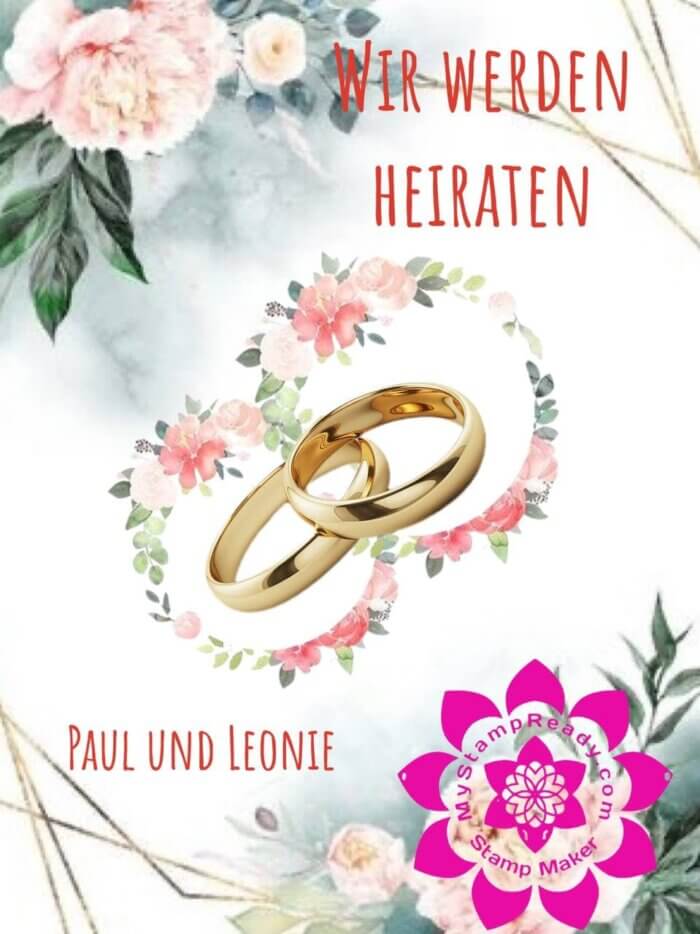 Stempel fur hochzeit