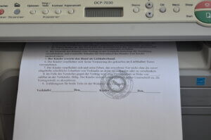 stamps and seal with stamp maker created