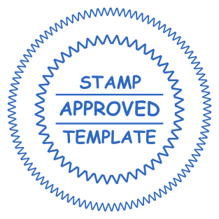 Stamp mockup №1255,Size :40mm