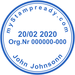 Stamp mockup №1469,Size :40mm