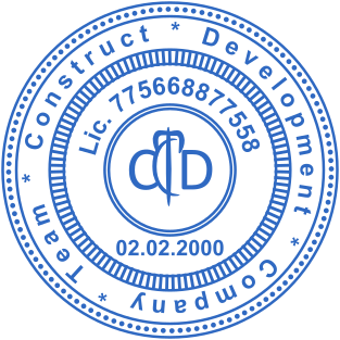 Stamp mockup №1538,Size :40mm