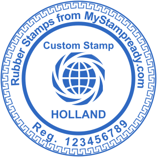 Stamp mockup №1543,Size :38mm