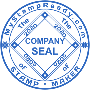 Stamp mockup №1568,Size :38mm