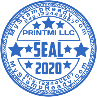 Stamp mockup №1578,Size :40mm