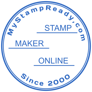 Stamp mockup №1593,Size :40mm