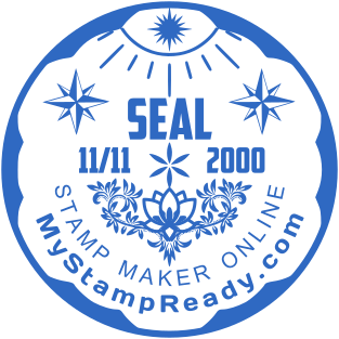 Stamp mockup №1601,Size :38mm