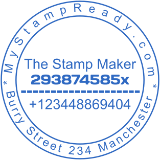 Stamp mockup №1620,Size :38mm