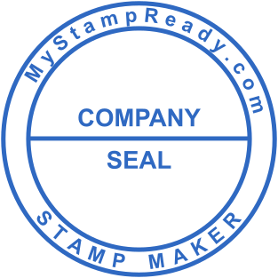 Stamp mockup №1627,Size :38mm