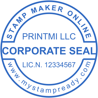 Stamp mockup №1650,Size :38mm