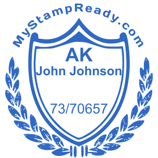 Stamp mockup №1660,Size :40mm