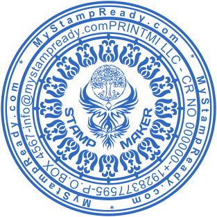 Stamp mockup №1702,Size :38mm