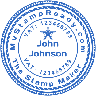 Stamp mockup №1729,Size :40mm