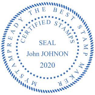 Stamp mockup №1730,Size :38mm