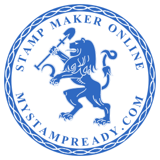 Stamp mockup №1750,Size :40mm