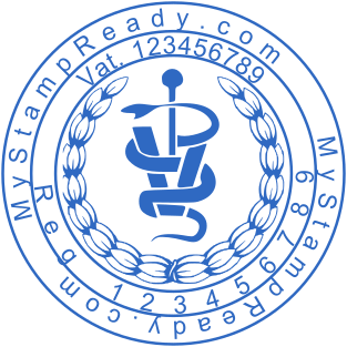 Stamp mockup №1810,Size :40mm