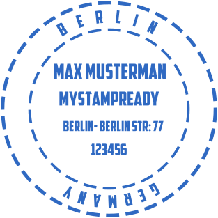 Stamp mockup №1882,Size :38mm