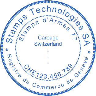 Stamp mockup №1884,Size :38mm