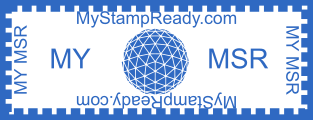 Stamp mockup №1932,Size :47mm-18mm