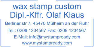 Stamp mockup №1949,Size :60mm-30mm