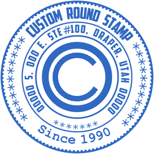 Stamp mockup №1993,Size :38mm