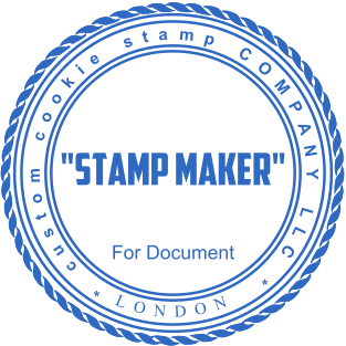 Stamp mockup №1994,Size :40mm