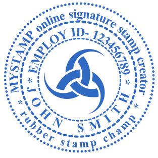 Stamp mockup №2016,Size :40mm