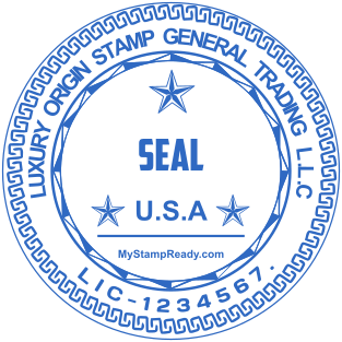 Stamp mockup №2062,Size :38mm