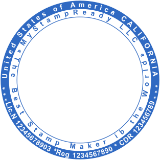 Stamp mockup №2125,Size :38mm