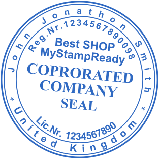 Stamp mockup №2126,Size :38mm