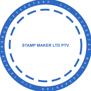 Stamp mockup №2129,Size :38mm
