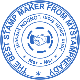 Stamp mockup №2143,Size :38mm