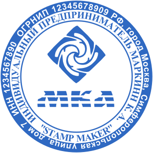 Stamp mockup №2150,Size :38mm