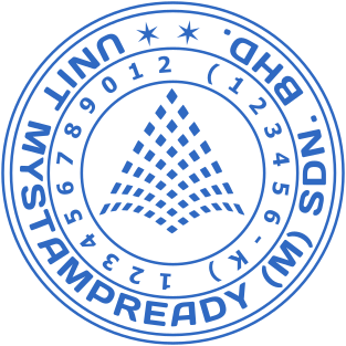 Stamp mockup №2162,Size :38mm